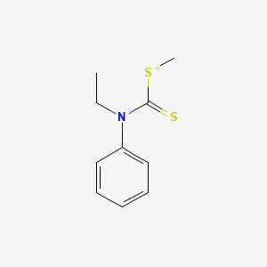 molecular formula C10H13NS2 B14578650 Carbamodithioic acid, ethylphenyl-, methyl ester CAS No. 61294-44-8