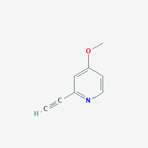 molecular formula C8H7NO B1457870 2-乙炔基-4-甲氧基吡啶 CAS No. 1211533-95-7