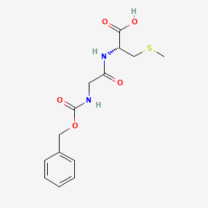 molecular formula C14H18N2O5S B14578704 N-[(Benzyloxy)carbonyl]glycyl-S-methyl-L-cysteine CAS No. 61587-00-6