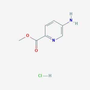 molecular formula C7H9ClN2O2 B1457871 Methyl 5-aminopicolinate hydrochloride CAS No. 1260675-04-4