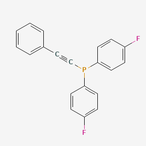 molecular formula C20H13F2P B14578730 Bis(4-fluorophenyl)(phenylethynyl)phosphane CAS No. 61123-74-8