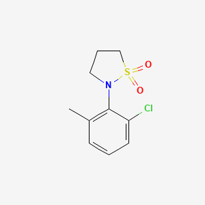 molecular formula C10H12ClNO2S B1457876 N-(2-Chloro-6-methylphenyl)-1,3-propanesultam CAS No. 1400644-34-9
