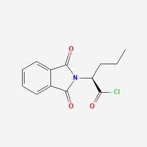molecular formula C13H12ClNO3 B1457877 (S)-2-(1,3-Dioxo-1,3-Dihydro-isoindol-2-yl)-pentanoyl chloride CAS No. 908129-46-4