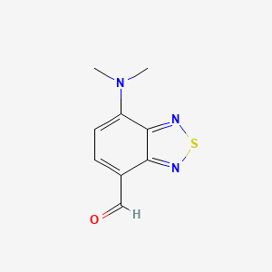 molecular formula C9H9N3OS B1457879 7-(Dimethylamino)benzo[C][1,2,5]thiadiazole-4-carbaldehyde CAS No. 1273326-17-2