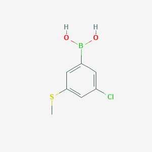 molecular formula C7H8BClO2S B1457881 (3-氯-5-(甲硫基)苯基)硼酸 CAS No. 1451392-52-1