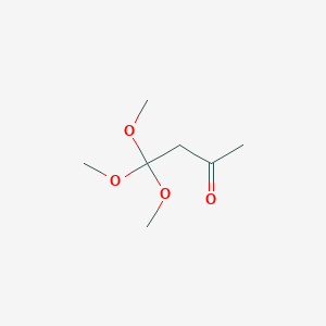 molecular formula C7H14O4 B14578829 4,4,4-Trimethoxybutan-2-one CAS No. 61539-56-8