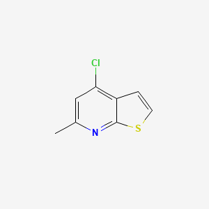 molecular formula C8H6ClNS B1457890 4-Chloro-6-methyl-thieno[2,3-b]pyridine CAS No. 1824285-22-4