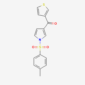 molecular formula C16H13NO3S2 B1457891 3-(Thiophen-3-ylcarbonyl)-1-tosylpyrrole CAS No. 1393442-10-8
