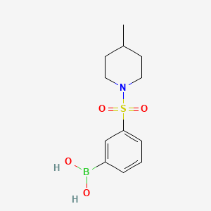 molecular formula C12H18BNO4S B1457892 (3-((4-Methylpiperidin-1-yl)sulfonyl)phenyl)boronic acid CAS No. 1449132-41-5