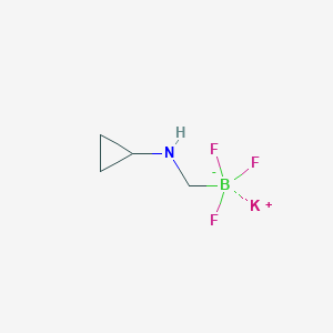 molecular formula C4H8BF3KN B1457893 Potassium ((cyclopropylamino)methyl)trifluoroborate CAS No. 1402345-98-5