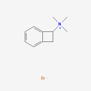 molecular formula C11H16BrN B14578938 N,N,N-Trimethylbicyclo[4.2.0]octa-1,3,5-trien-7-aminium bromide CAS No. 61599-86-8