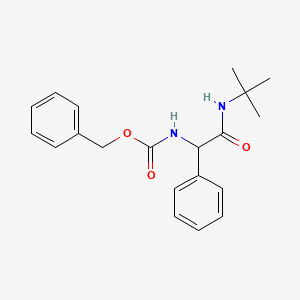 molecular formula C20H24N2O3 B1457894 N-Cbz-N'-tert-butyl-DL-phenylglycinamide CAS No. 1400644-17-8