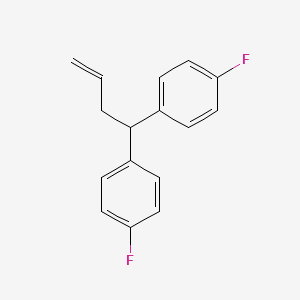 molecular formula C16H14F2 B14579008 4,4-Di-(4-fluorophenyl)-but-1-ene CAS No. 61668-03-9