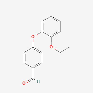 molecular formula C15H14O3 B14579022 4-(2-Ethoxyphenoxy)benzaldehyde CAS No. 61343-98-4