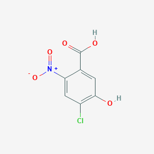 molecular formula C7H4ClNO5 B1457910 4-Chloro-5-hydroxy-2-nitrobenzoic acid CAS No. 20689-70-7