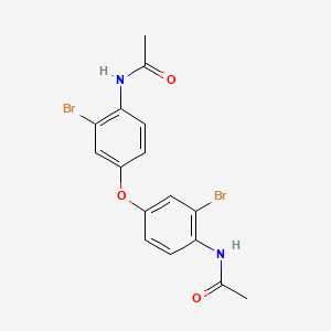 molecular formula C16H14Br2N2O3 B14579116 Acetamide, N,N'-[oxybis(2-bromo-4,1-phenylene)]bis- CAS No. 61381-95-1