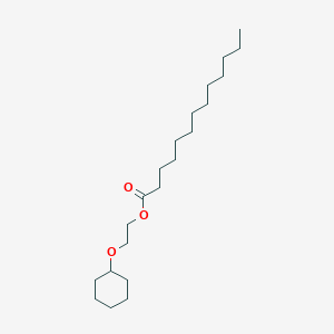 molecular formula C21H40O3 B14579234 2-(Cyclohexyloxy)ethyl tridecanoate CAS No. 61452-03-7