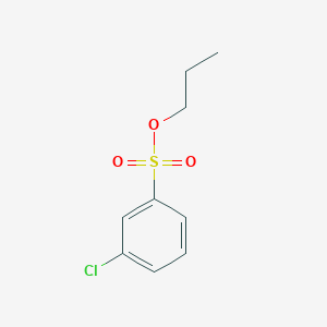 molecular formula C9H11ClO3S B14579310 Propyl 3-chlorobenzene-1-sulfonate CAS No. 61264-66-2