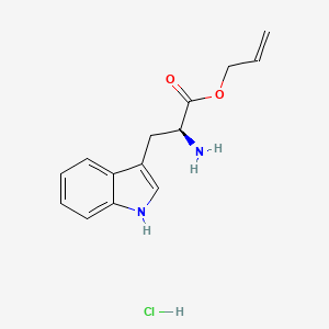 molecular formula C14H17ClN2O2 B1457934 H-L-Trp-oall hcl CAS No. 204063-20-7