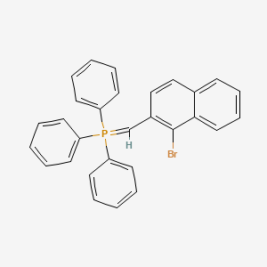 molecular formula C29H22BrP B14579369 Phosphorane, [(1-bromo-2-naphthalenyl)methylene]triphenyl- CAS No. 61110-95-0