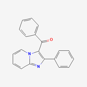 molecular formula C20H14N2O B14579378 Phenyl-(2-phenylimidazo[1,2-a]pyridin-3-yl)methanone CAS No. 61122-85-8