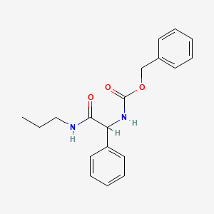 molecular formula C19H22N2O3 B1457945 N-Cbz-N'-propyl-DL-phenylglycinamide CAS No. 1393441-66-1