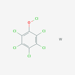 molecular formula C6Cl6OW B14579479 Pentachlorophenyl hypochlorite--tungsten (1/1) CAS No. 61127-84-2