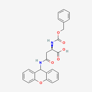 molecular formula C25H22N2O6 B1457949 Z-D-门冬酰胺(嘌呤)-OH CAS No. 1313054-82-8