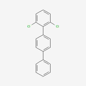 molecular formula C18H12Cl2 B14579536 1,3-Dichloro-2-(4-phenylphenyl)benzene CAS No. 61576-84-9