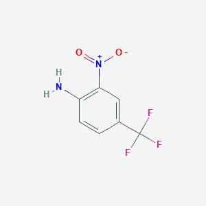 molecular formula C7H5F3N2O2 B145796 2-硝基-4-(三氟甲基)苯胺 CAS No. 400-98-6