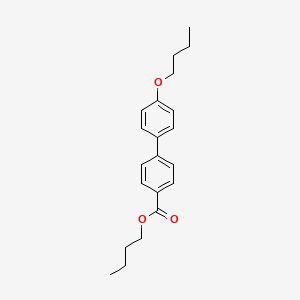 molecular formula C21H26O3 B14579618 Butyl 4'-butoxy[1,1'-biphenyl]-4-carboxylate CAS No. 61313-91-5