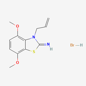 molecular formula C12H15BrN2O2S B1457962 3-allyl-4,7-dimethoxybenzo[d]thiazol-2(3H)-imine hydrobromide CAS No. 2034154-29-3