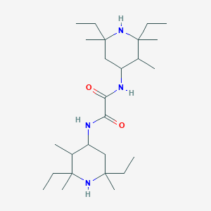 molecular formula C26H50N4O2 B14579654 N~1~,N~2~-Bis(2,6-diethyl-2,3,6-trimethylpiperidin-4-yl)ethanediamide CAS No. 61682-92-6