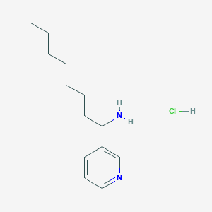 1-(Pyridin-3-yl)octan-1-amine hydrochloride