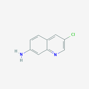 molecular formula C9H7ClN2 B1457967 3-氯喹啉-7-胺 CAS No. 1354222-11-9