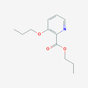 molecular formula C12H17NO3 B145797 3-丙氧基吡啶-2-甲酸丙酯 CAS No. 134319-22-5