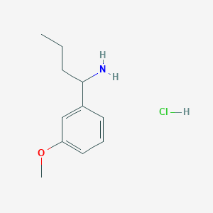 molecular formula C11H18ClNO B1457970 1-(3-Methoxyphenyl)butan-1-amine hydrochloride CAS No. 1864057-25-9