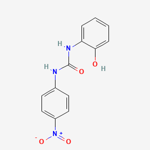 molecular formula C13H11N3O4 B14579731 N-(2-Hydroxyphenyl)-N'-(4-nitrophenyl)urea CAS No. 61601-12-5