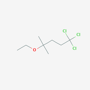 molecular formula C8H15Cl3O B14579748 1,1,1-Trichloro-4-ethoxy-4-methylpentane CAS No. 61446-93-3