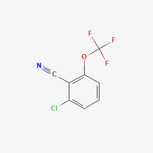 molecular formula C8H3ClF3NO B1457977 2-Chloro-6-(trifluoromethoxy)benzonitrile CAS No. 1261779-40-1
