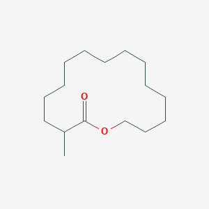 molecular formula C16H30O2 B14579839 Oxacyclohexadecan-2-one, methyl- CAS No. 61182-90-9