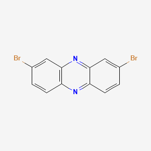 molecular formula C12H6Br2N2 B1457984 2,8-二溴吩嗪 CAS No. 105836-93-9