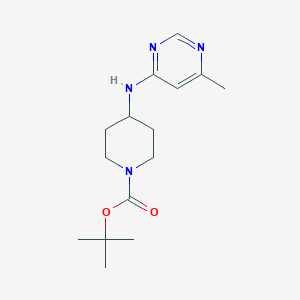 molecular formula C15H24N4O2 B1457987 tert-Butyl 4-[(6-methylpyrimidin-4-yl)amino]piperidine-1-carboxylate CAS No. 1448855-49-9