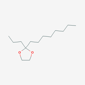 molecular formula C14H28O2 B14579878 2-Octyl-2-propyl-1,3-dioxolane CAS No. 61652-13-9