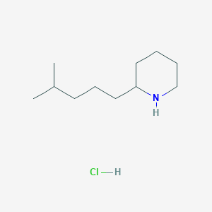molecular formula C11H24ClN B1457991 2-(4-Methylpentyl)piperidine hydrochloride CAS No. 1820707-27-4