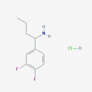 molecular formula C10H14ClF2N B1457992 1-(3,4-Difluorophenyl)butan-1-amine hydrochloride CAS No. 1864074-36-1