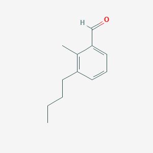 molecular formula C12H16O B14579949 3-Butyl-2-methylbenzaldehyde CAS No. 61215-76-7