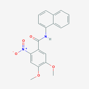 molecular formula C19H16N2O5 B14579957 4,5-Dimethoxy-N-(naphthalen-1-yl)-2-nitrobenzamide CAS No. 61212-75-7