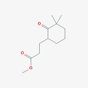molecular formula C12H20O3 B14579981 Methyl 3-(3,3-dimethyl-2-oxocyclohexyl)propanoate CAS No. 61188-02-1