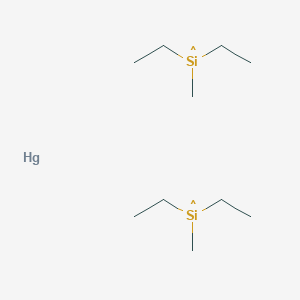 molecular formula C10H26HgSi2 B14579988 Diethyl(methyl)silyl--mercury (2/1) CAS No. 61576-76-9